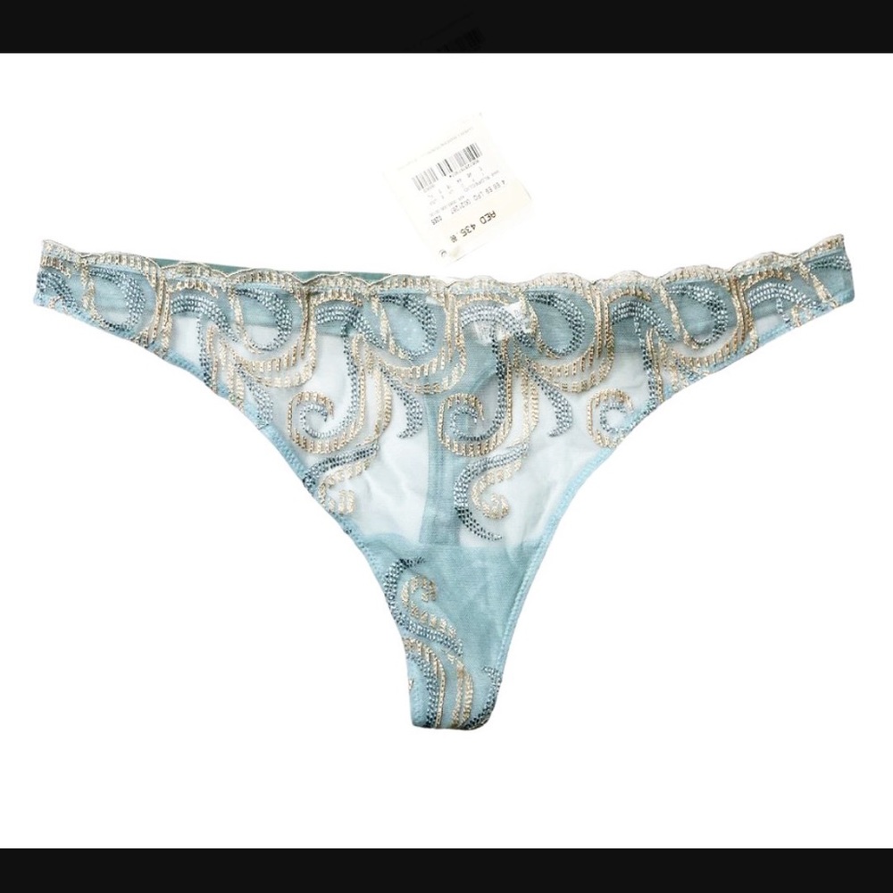 NWT La Perla Powder Blue Thong